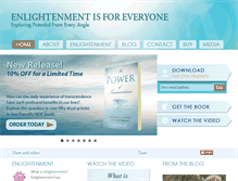 Tablet Screenshot of enlightenmentforeveryone.com